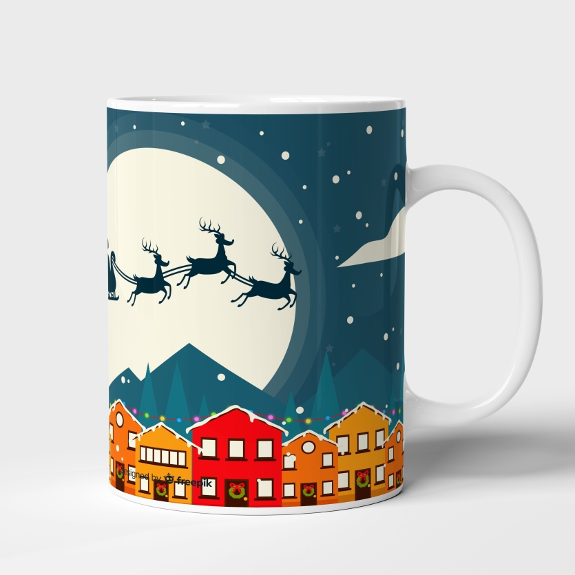 Caneca de Cerâmica Noite de Natal