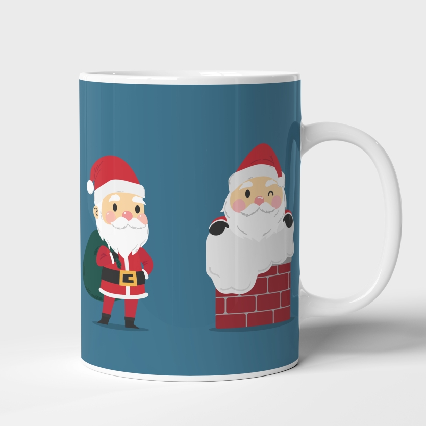 Caneca de Cerâmica Papai Noel