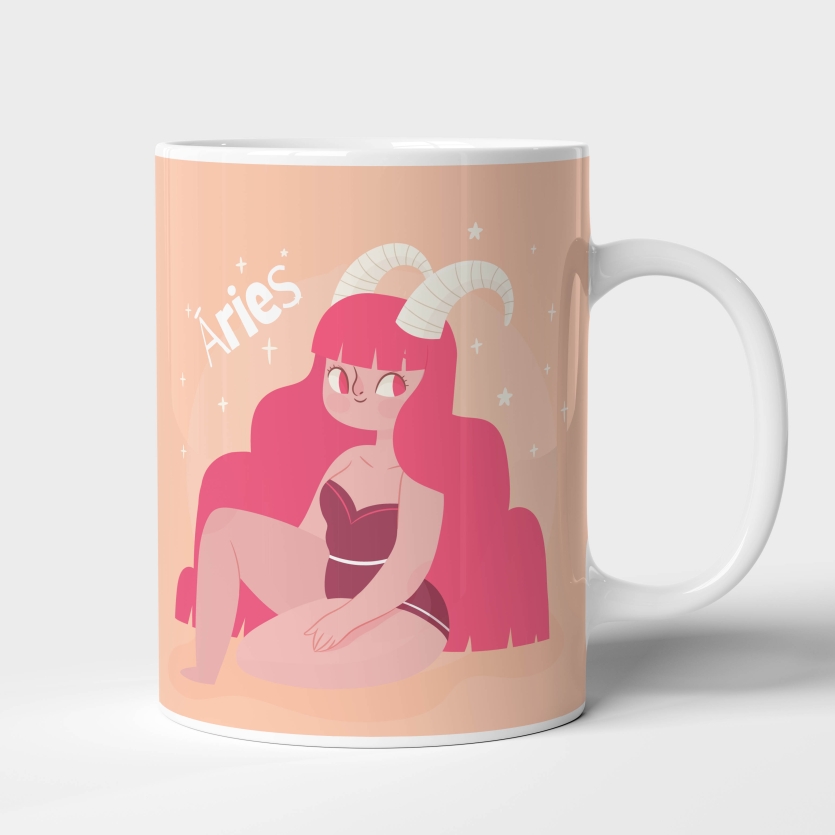 Caneca de Cerâmica Signo Áries