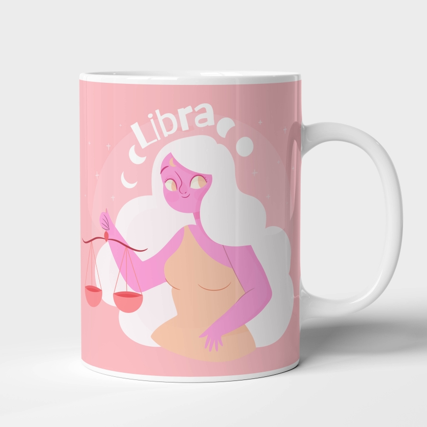 Caneca de Cerâmica Signo Libra