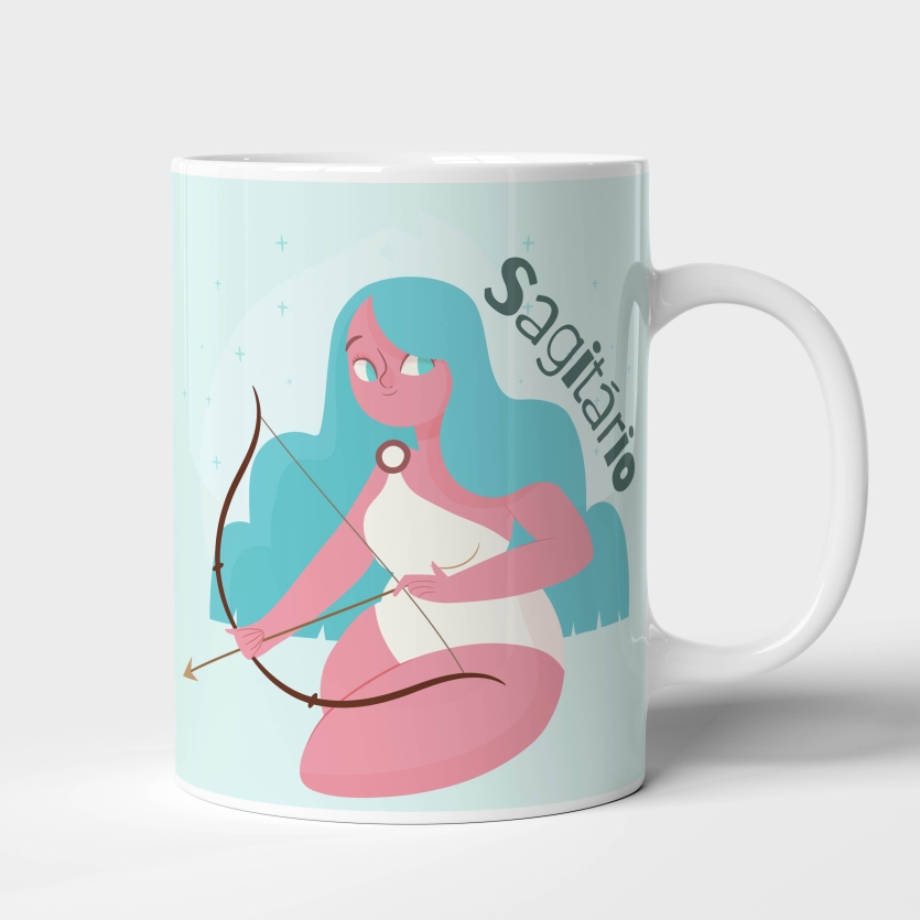 Caneca de Cerâmica Signo Sagitário