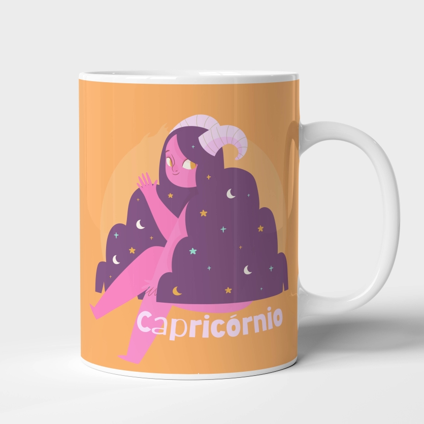 Caneca de Cerâmica Signo Capricórnio