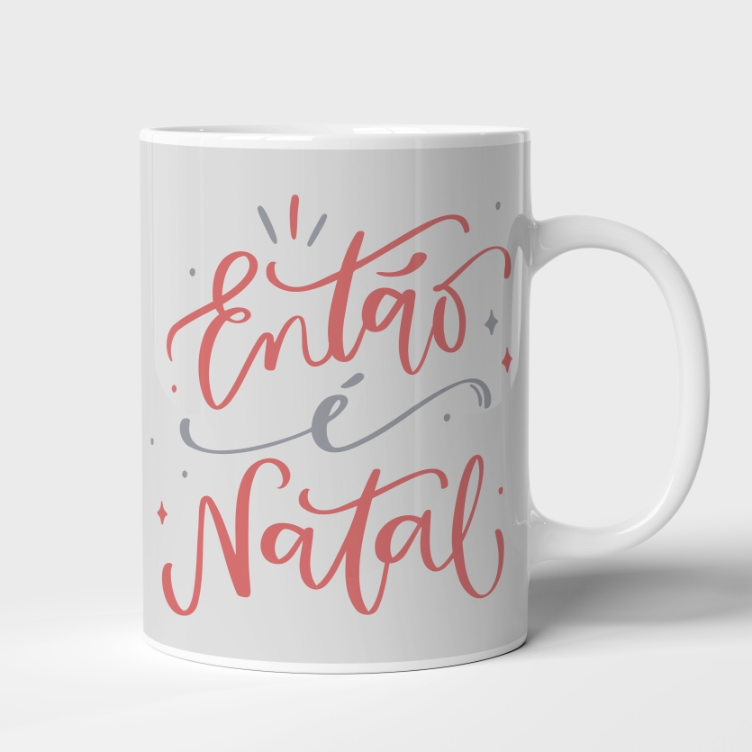 Caneca de Cerâmica Então é Natal