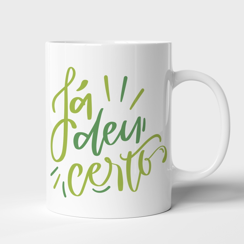 Caneca de Cerâmica Já deu Certo
