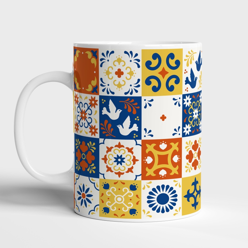 Caneca de Cerâmica Azulejos Portugueses