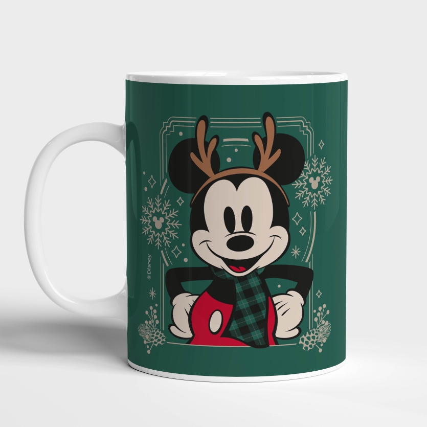 Caneca de Cerâmica Mickey Natal