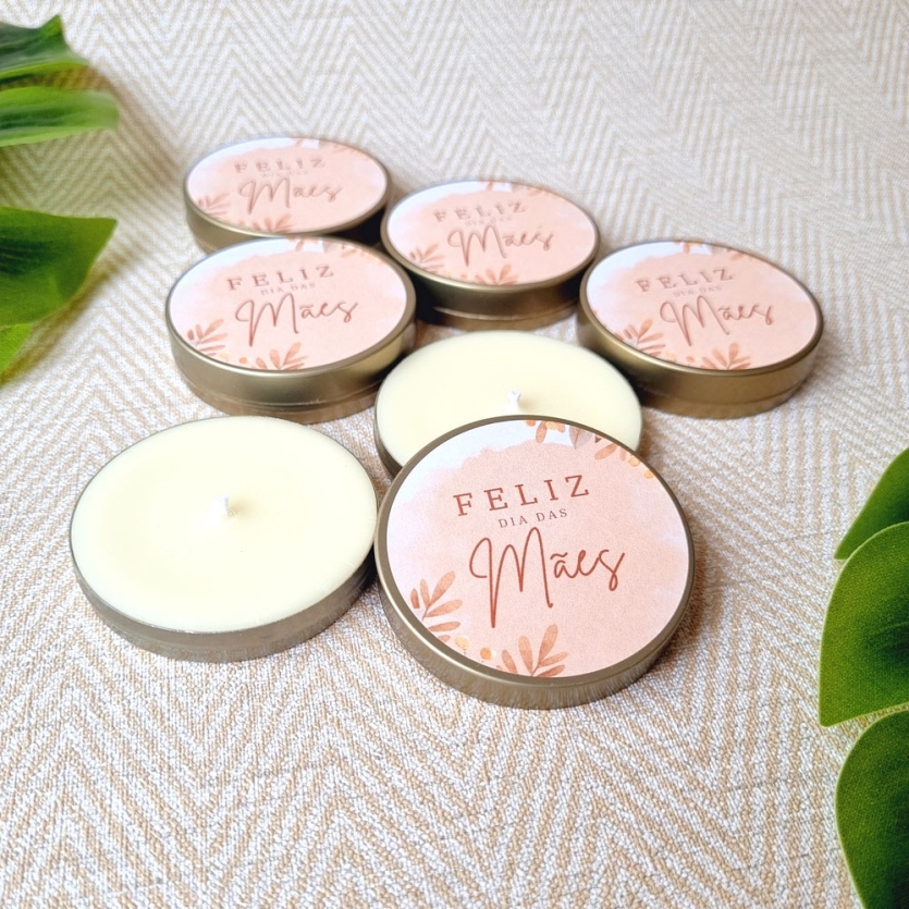 Kit 10 Mini Velas - Dia das Mães
