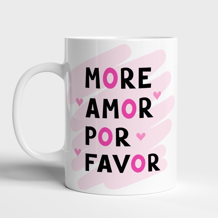 Caneca de Cerâmica More Amor Por Favor