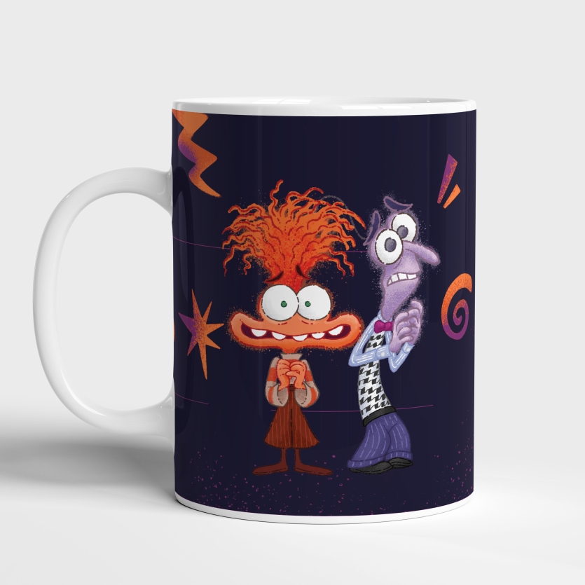 Caneca de Cerâmica Divertidamente - Ansiedade e Medo